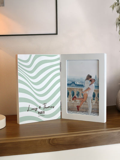 PMC Personalised Wooden Hinged 6x4 Photo Frame