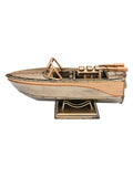 Harvey Makin gold speed boat ornament (British brand)