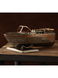 Harvey Makin gold speed boat ornament (British brand)