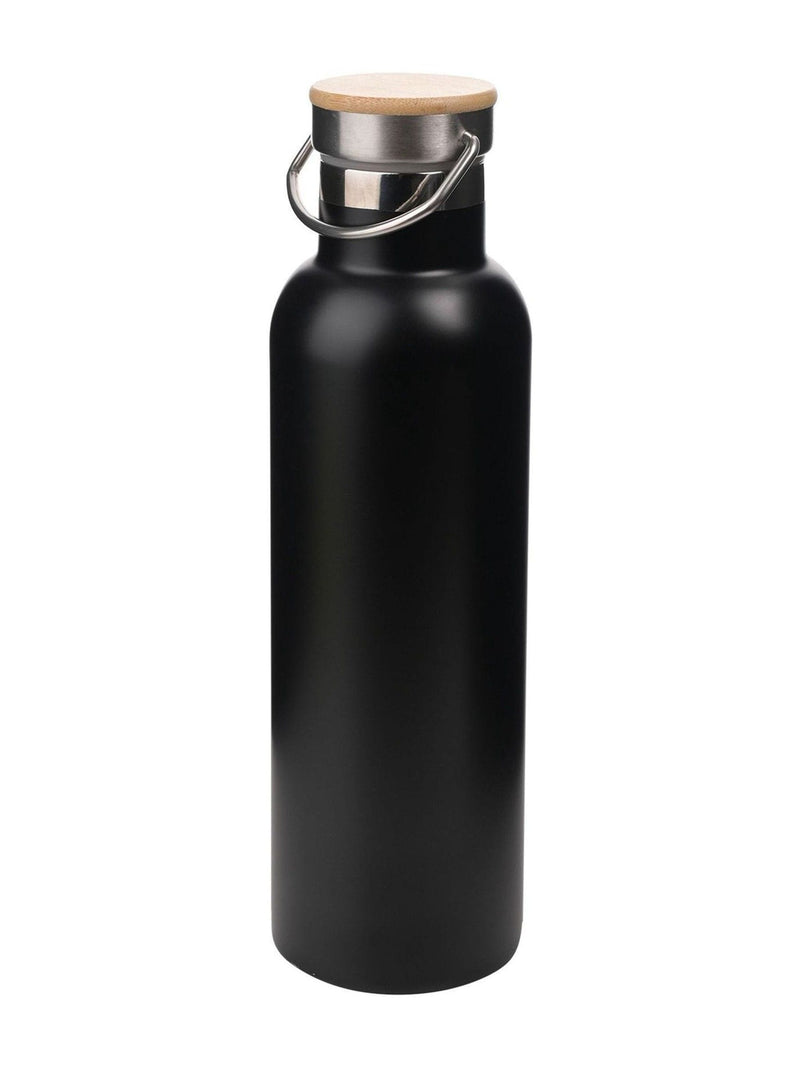 Widdop Black Harvey Makin steel sports bottle black 750ml (British brand)