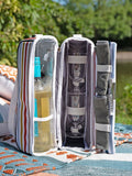 Country Living 2 person wine bag set with glasses and opener - British product
