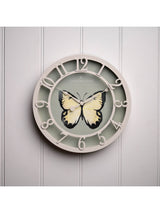 Country Living Green Butterfly Outdoor Clock
