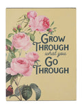 Country Living Yellow Grow Through What You Go Wall Plaque