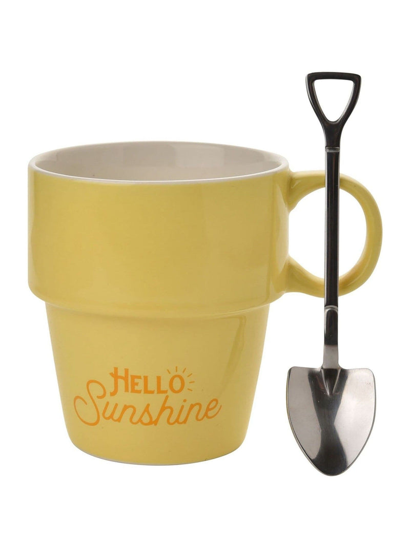 Country Living Yellow Hello Sunshine Gardeners Mug - British product