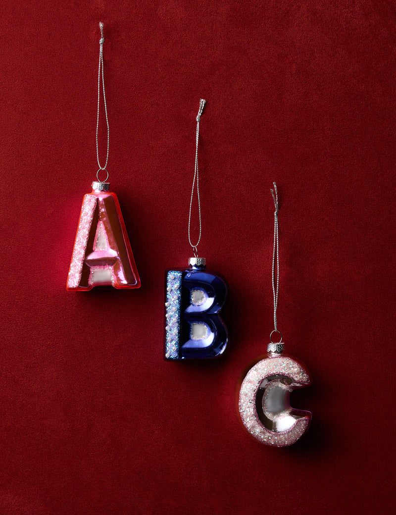 Glass Beaded Hanging Alphabet Decoration