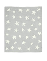 Mamas & Papas Grey Star Chenille Baby Shawl