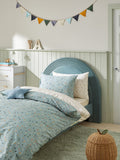 2 Pack Teal Blue Terrazzo Duvet Cover and Pillowcases Set