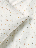 2 Pack Teal Blue Terrazzo Duvet Cover and Pillowcases Set