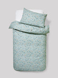 2 Pack Teal Blue Terrazzo Duvet Cover and Pillowcases Set