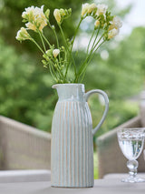 Dibor Blue Narbeth Traditional Rustic Tall Ceramic Pitcher Jug