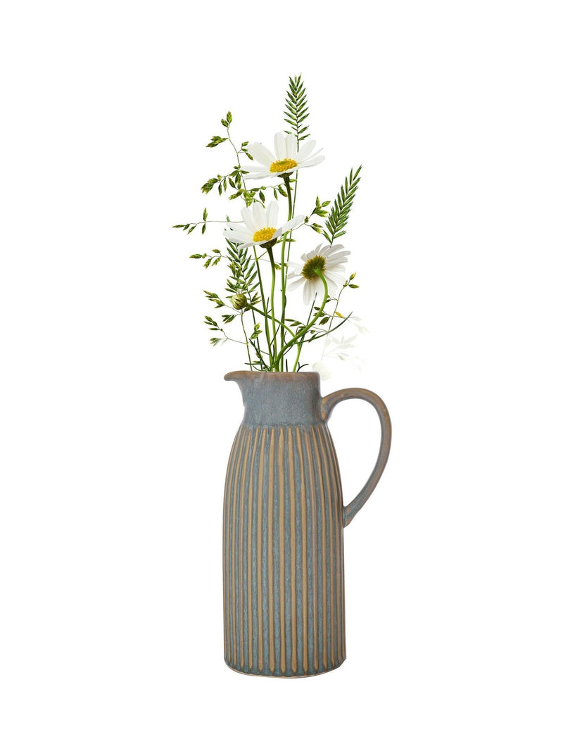 Dibor Blue Narbeth tall ceramic pitcher - British product