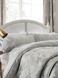Sanderson Platinum Ashbee Duvet Cover and Pillowcase Set