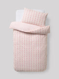 Pink Cherry Bow Duvet Cover and Pillowcase Set