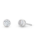 Beaverbrooks Sterling Silver Silver Cubic Zirconia Stud Earrings