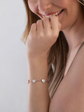 Beaverbrooks rose gold plated heart bracelet 19cm - British product