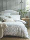 Laura Ashley Blue Seaspray Tuileries reversible duvet cover and pillowcase set, UK version
