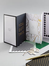 Hallmark Black White Gold Memento Luxe Thinking of You Greeting Card 17.3cm x 11.9cm