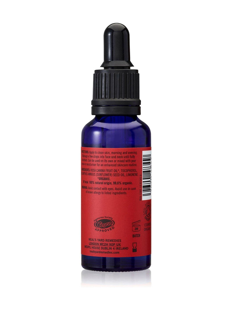 Neals Yard Remedies rosehip facial oil 25ml, imported from the UK
