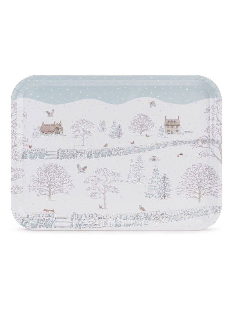Sophie Allport Off White Snowy Cottage serving tray 43x33cm (British brand)