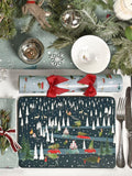 Sophie Allport Midnight Blue Home for Christmas Placemats Set of 4