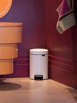 Brabantia White NewIcon Pedal Bin 3 Litre