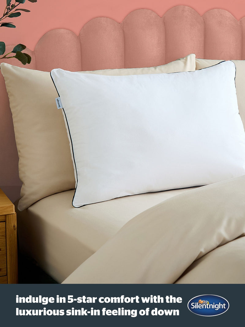 Silentnight Hotel Collection Soft as Down Cotton Pillow