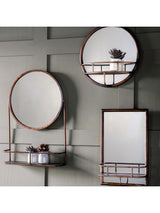 Gallery Home Millton Rectangle Mirror Bathroom Shelf 30x48cm