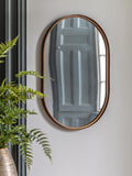 Gallery Home Bronze Greyburn Elipse mirror 90.5cm x 60cm, UK version