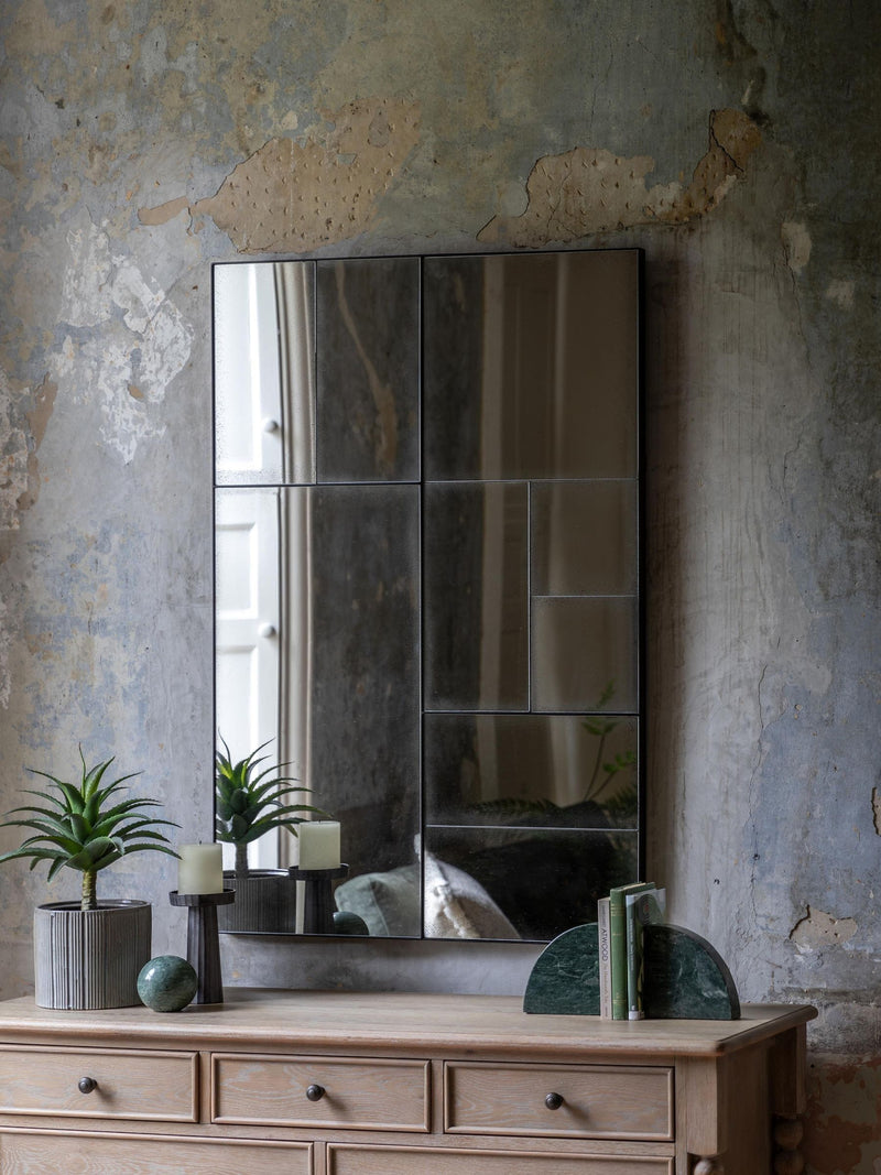 Gallery Home Black Broadwood Antique Mirror 122cm x 81cm, UK version