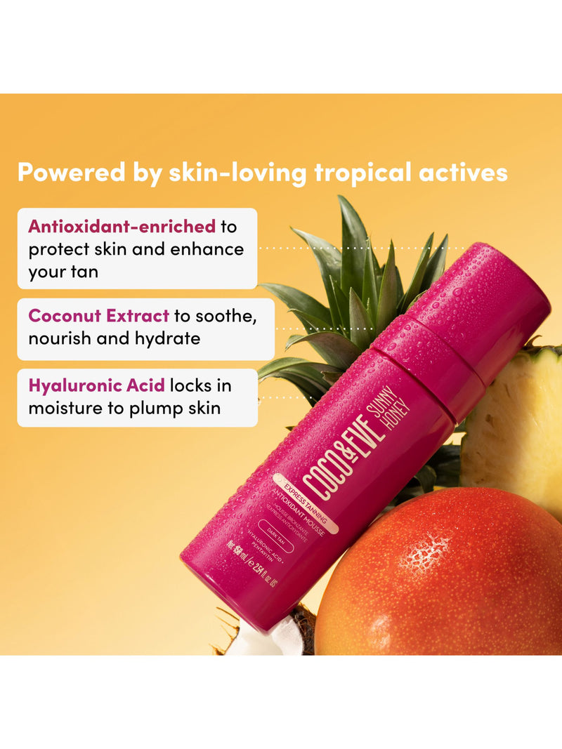 Coco & Eve Sunny Honey Express Self Tanning Mousse - British product
