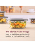 Kilner Set of 4 Clear Fresh Storage 0.8L