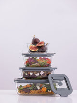 Kilner Set of 4 Clear Fresh Storage Containers