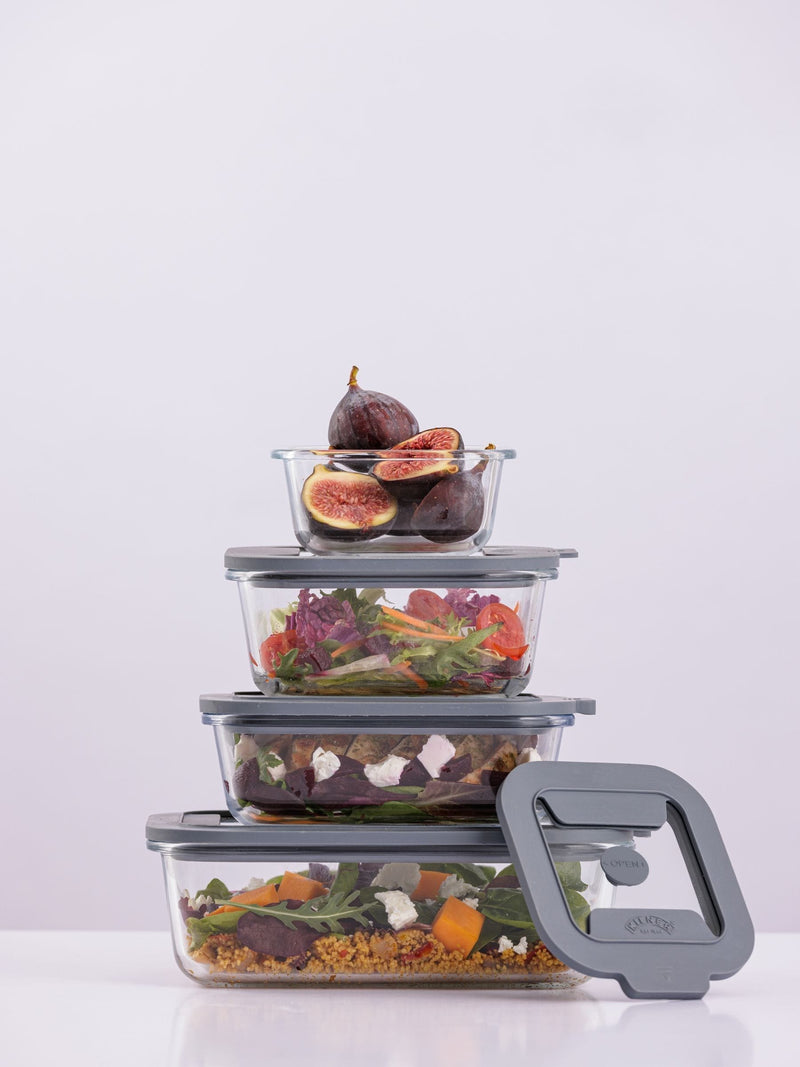 Kilner Set of 4 Clear Fresh Storage Containers