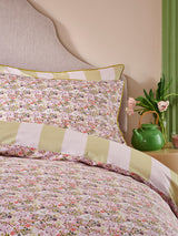 Cath Kidston Pink Tiny Town Duvet Cover and Pillowcase Set