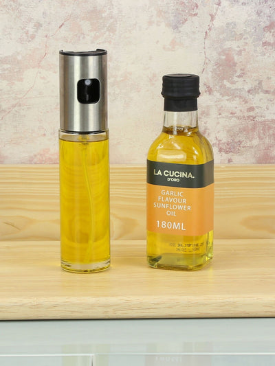 Kimm & Miller Hvitløksinfusert oljesprayflaske matoljespray 180ml