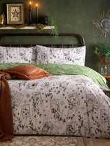 Furn Green Celestial Stories Reversible Duvet Cover and Pillowcase Set
