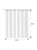 Showerdrape White Aquarium shower curtain 180 x 180cm (British brand)