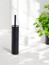 Showerdrape Black Draco Slimline Toilet Brush and Holder