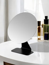 Showerdrape Black Corus Round Vanity Mirror 26cm x 20cm