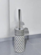 Showerdrape Grey Ravello Geo Toilet Brush