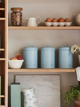 Sophie Allport Teal Blue Dragonfly Storage Tins for Tea, Coffee & Sugar Set of 3