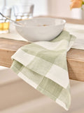 Sophie Allport sage green linen gingham napkins set of 4 (British brand)