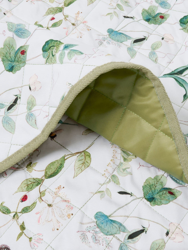 Sophie Allport off white wild floral picnic blanket 200cm x 150cm (British brand)