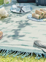 Sophie Allport Teal Blue Dragonfly Picnic Blanket