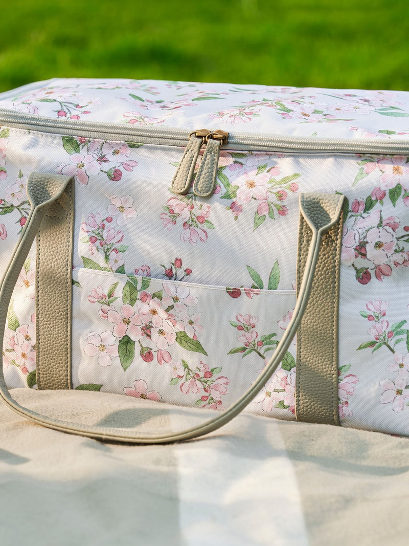 Sophie Allport off white blossom floral insulated picnic bag (British brand)