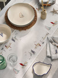 Sophie Allport Off White Coastal Boats table runner 280x35cm (British brand)