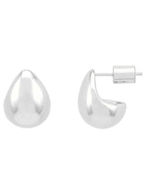 Estella Bartlett Silver Tone Mini Teardrop Earrings