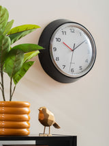 Karlsson Black Modern Retro Wall Clock 34cm