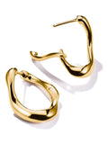 Thomas Sabo Gold Tone Small Natural Beauty Creoles Earrings