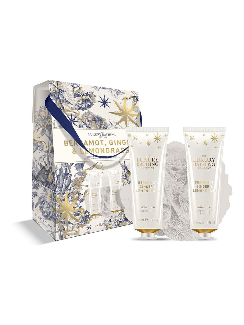 The Luxury Bathing Company Bergamot Ginger and Lemongrass Perfect Night In Gift Set